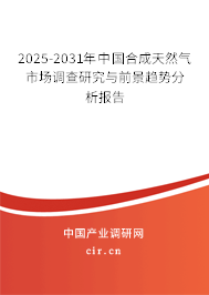 2025-2031年中國(guó)合成天然氣市場(chǎng)調(diào)查研究與前景趨勢(shì)分析報(bào)告